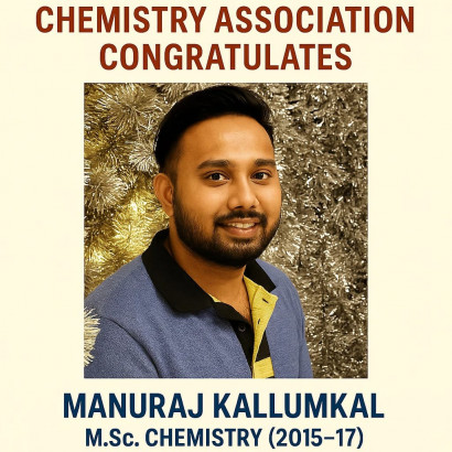 Congratulations to Manuraj Kallingal Congratulations to Manuraj Kallingal